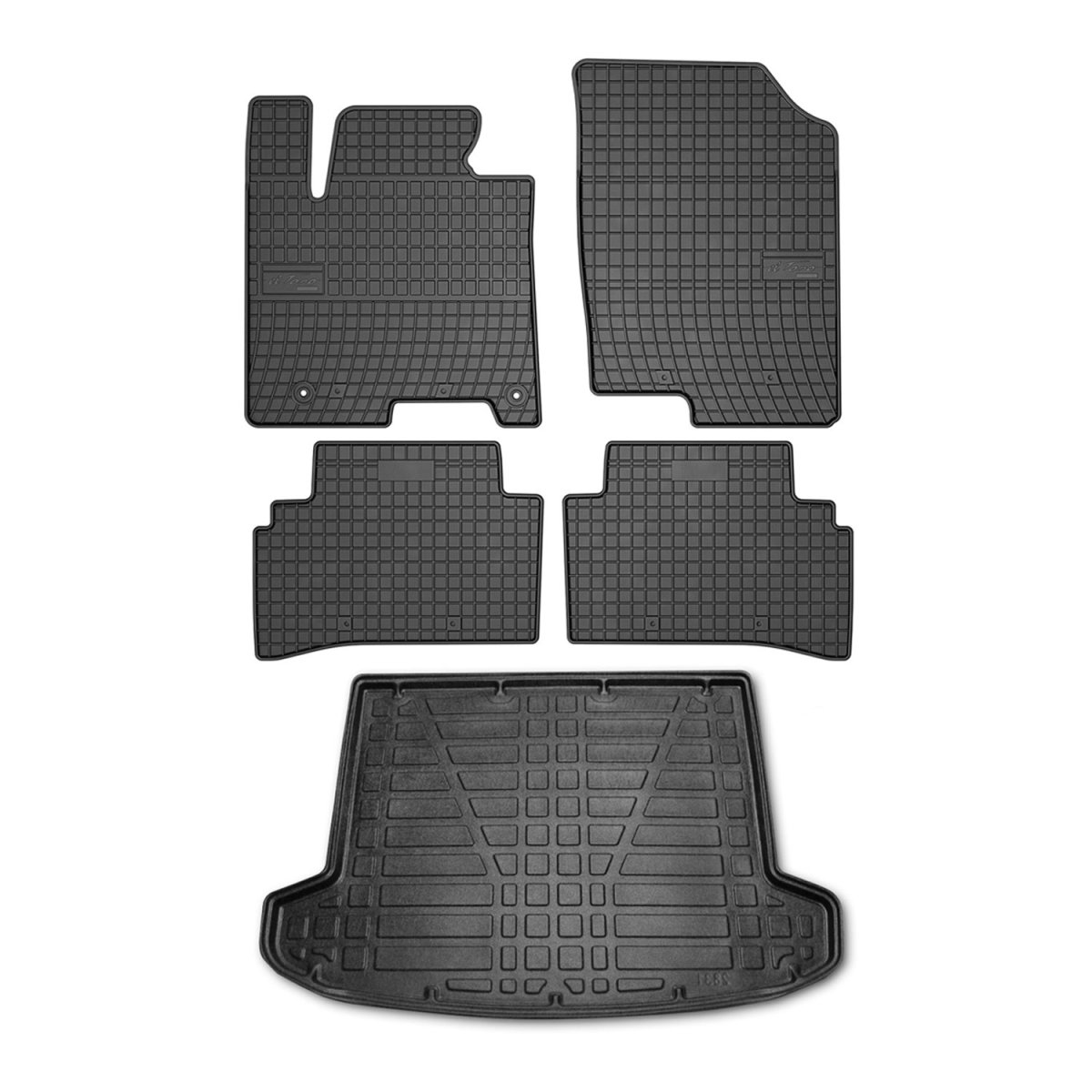 Hyundai Tucson Floor-Trunk Mats - Omac - El-Toro & YPS - Black - 2022-2025